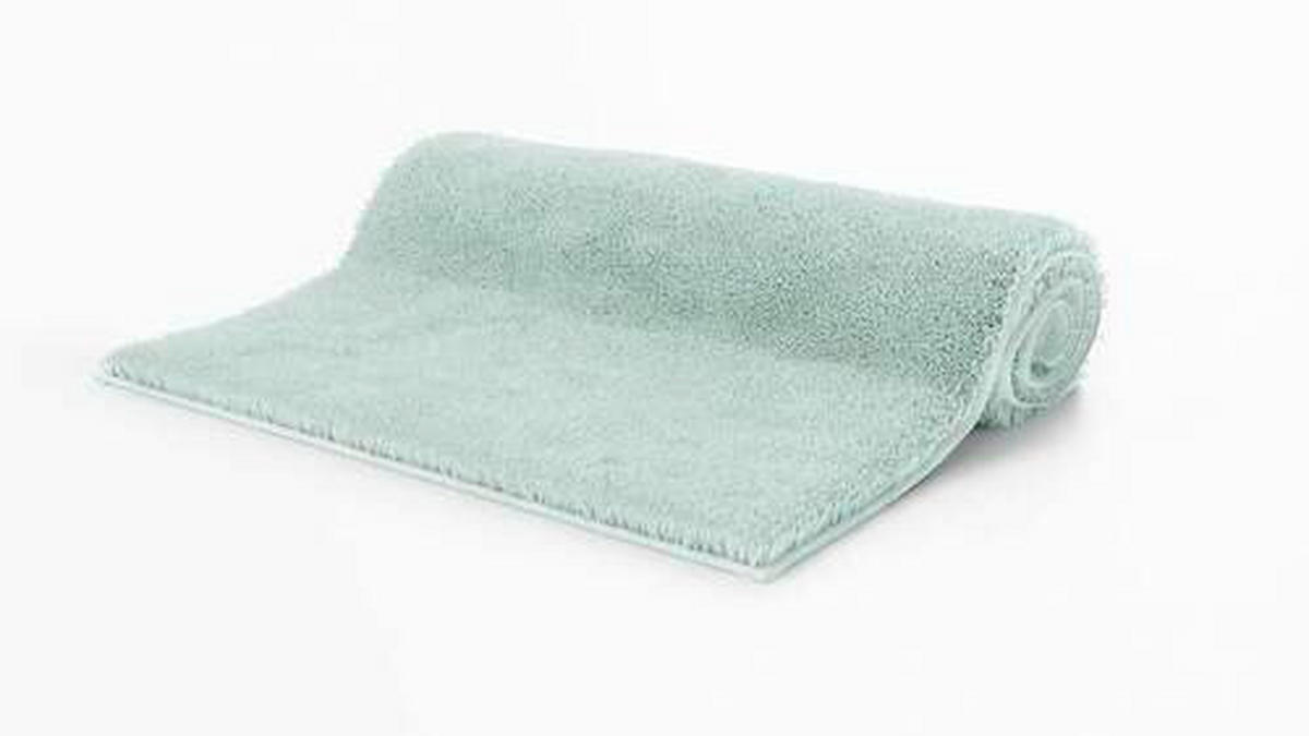 BADEMATTE Grün 70/120 cm  - Grün, Basics, Kunststoff/Textil (70/120cm) - Grund