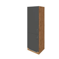 GERÄTEUMBAUSCHRANK 60/200/60 cm  in Anthrazit  - Chromfarben/Anthrazit, MODERN, Holzwerkstoff/Metall (60/200/60cm) - Held