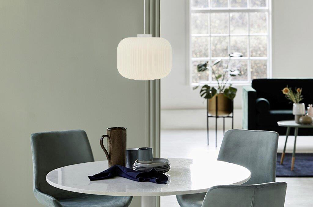 HÄNGELEUCHTE 30/23,5 cm  - Weiß, Design, Glas (30/23,5cm) - Nordlux
