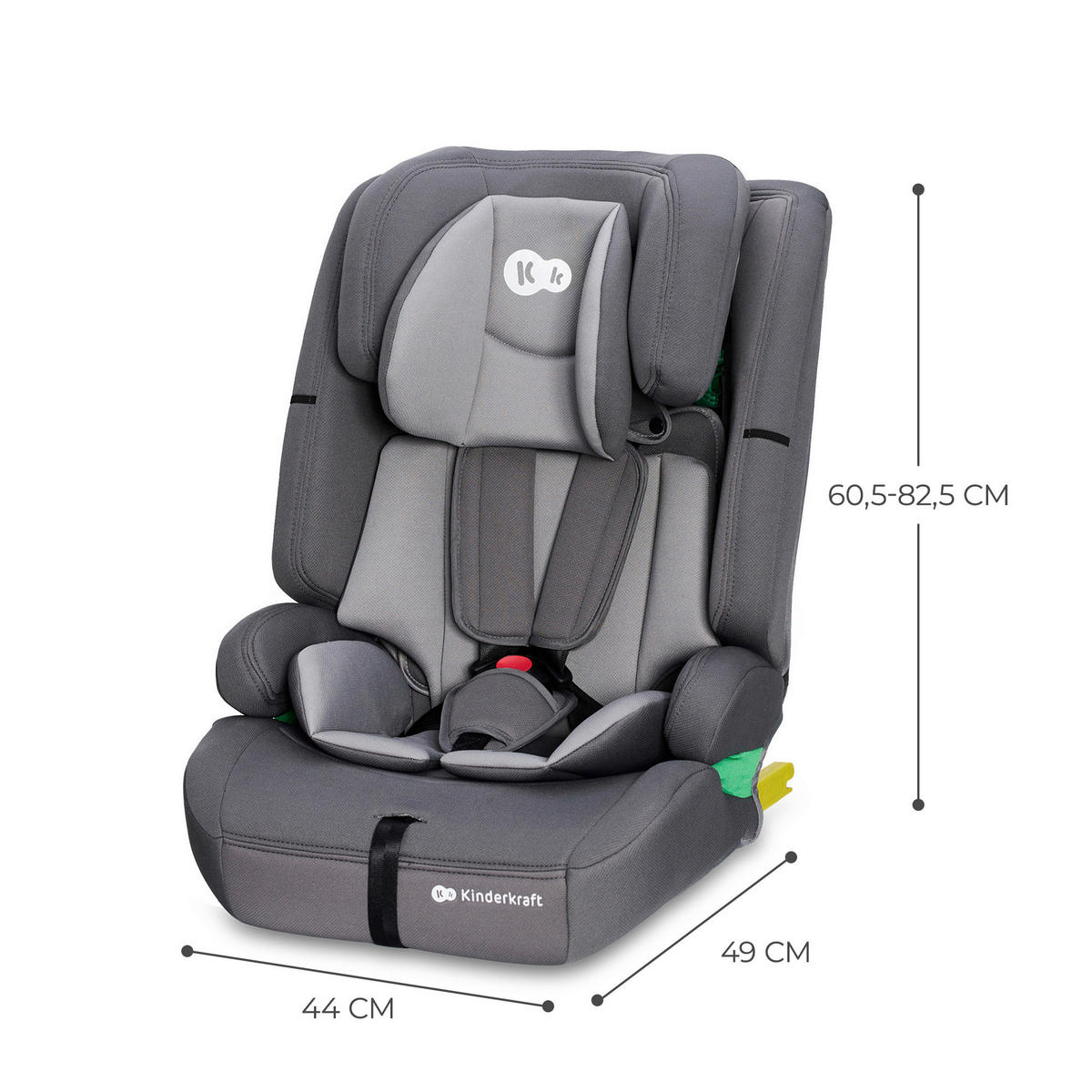 KINDERAUTOSITZ Safety Fix 2 i-Size  - Hellgrau/Grau, Basics, Kunststoff (44/82.5/49cm) - kinderkraft