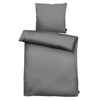 BETTWÄSCHE Annie Satin 155/220 cm  - Dunkelgrau, Basics, Textil (155/220cm) - Apelt