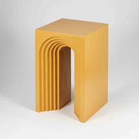 BEISTELLTISCH 30/30/50 cm Mangoholz Hartholz Gelb  - Gelb, Basics, Holz (30/30/50cm) - MID.YOU