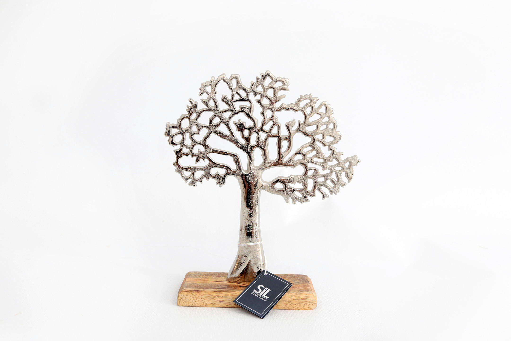 DEKORAČNÝ STROM - Basics, kov/drevo (22.5/9/26.5cm)