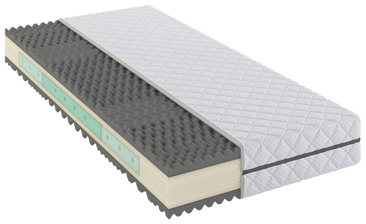MATRACE ZE STUDENÉ PĚNY, 140/200 cm - bílá, Moderní, textil (140/200cm) - Sleeptex