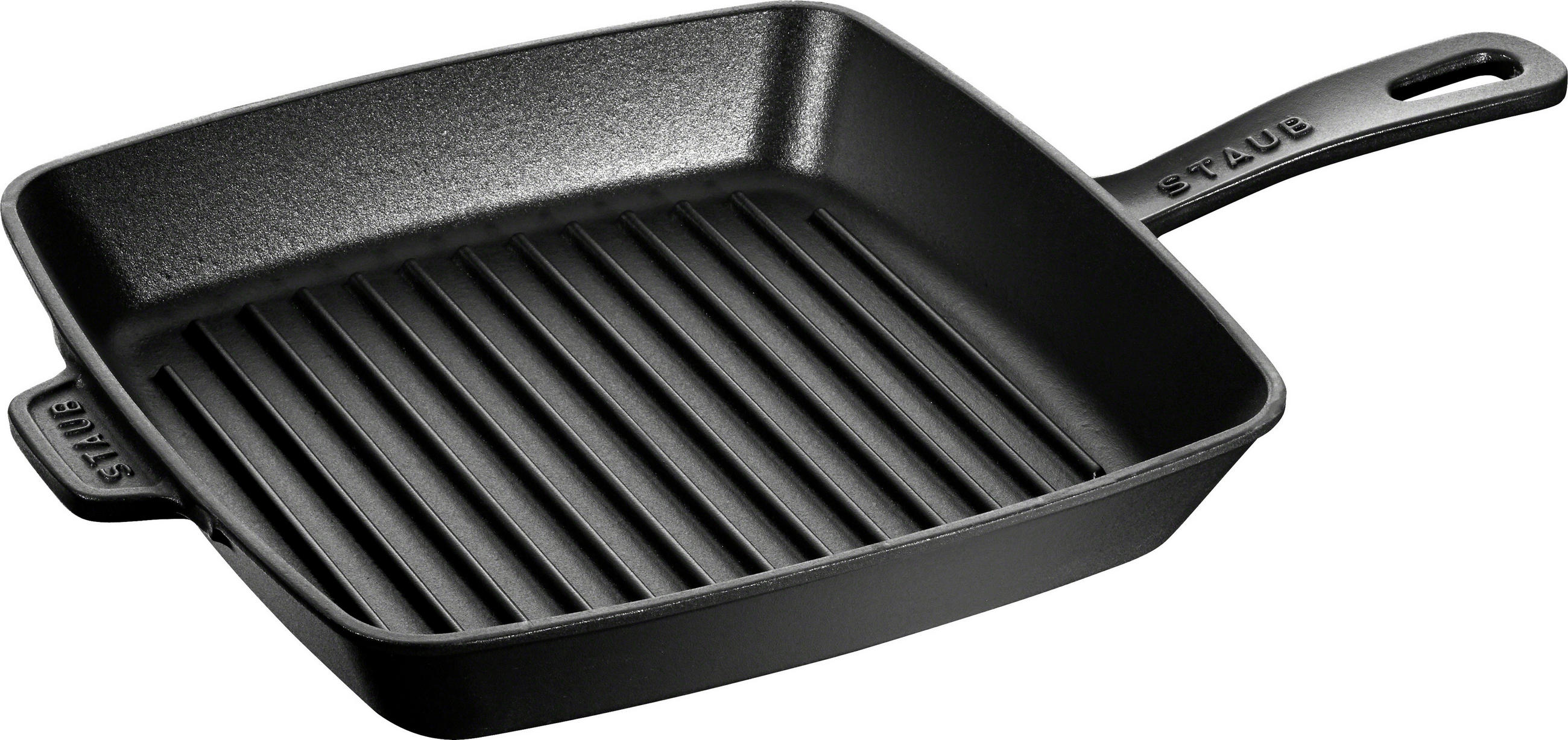 GRILLPFANNE American  Grill Emaille  - Schwarz, Basics, Metall (24/24cm) - Staub