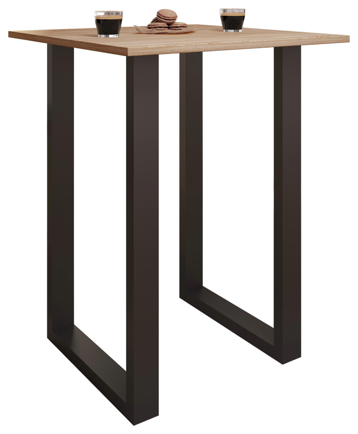 BARTISCH Metall, Holzwerkstoff 80/50/102 cm   - Eichefarben/Schwarz, Konventionell, Holzwerkstoff/Metall (80/50/102cm)