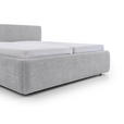 POLSTERBETT Bettkasten, Lattenroste Hellgrau 180/200 cm  - Birkefarben/Buchefarben, Design, Holz/Textil (180/200cm) - Xora