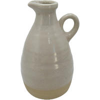 VASE 21 cm  - Sandfarben, LIFESTYLE, Keramik (13/21cm)