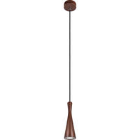 ZÁVĚSNÉ SVÍTIDLO, 10/90-140 cm  - černá/barvy ořechu, Design, dřevo (10/90-140cm)