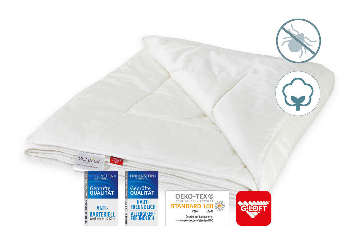 SOMMERDECKE 135-140/200 cm  - Champagner, Basics, Textil (135-140/200cm) - Goldeck Austria