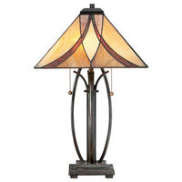 TISCHLEUCHTE   - Bronzefarben, KONVENTIONELL, Glas/Metall (40.6cm) - Elstead Lighting