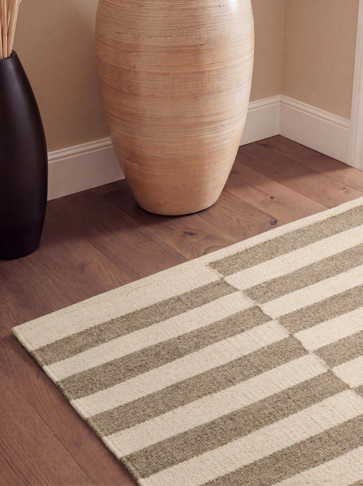LÄUFER 80/200 cm Vika  - Greige/Weiß, Basics, Textil (80/200cm) - Hanse Home
