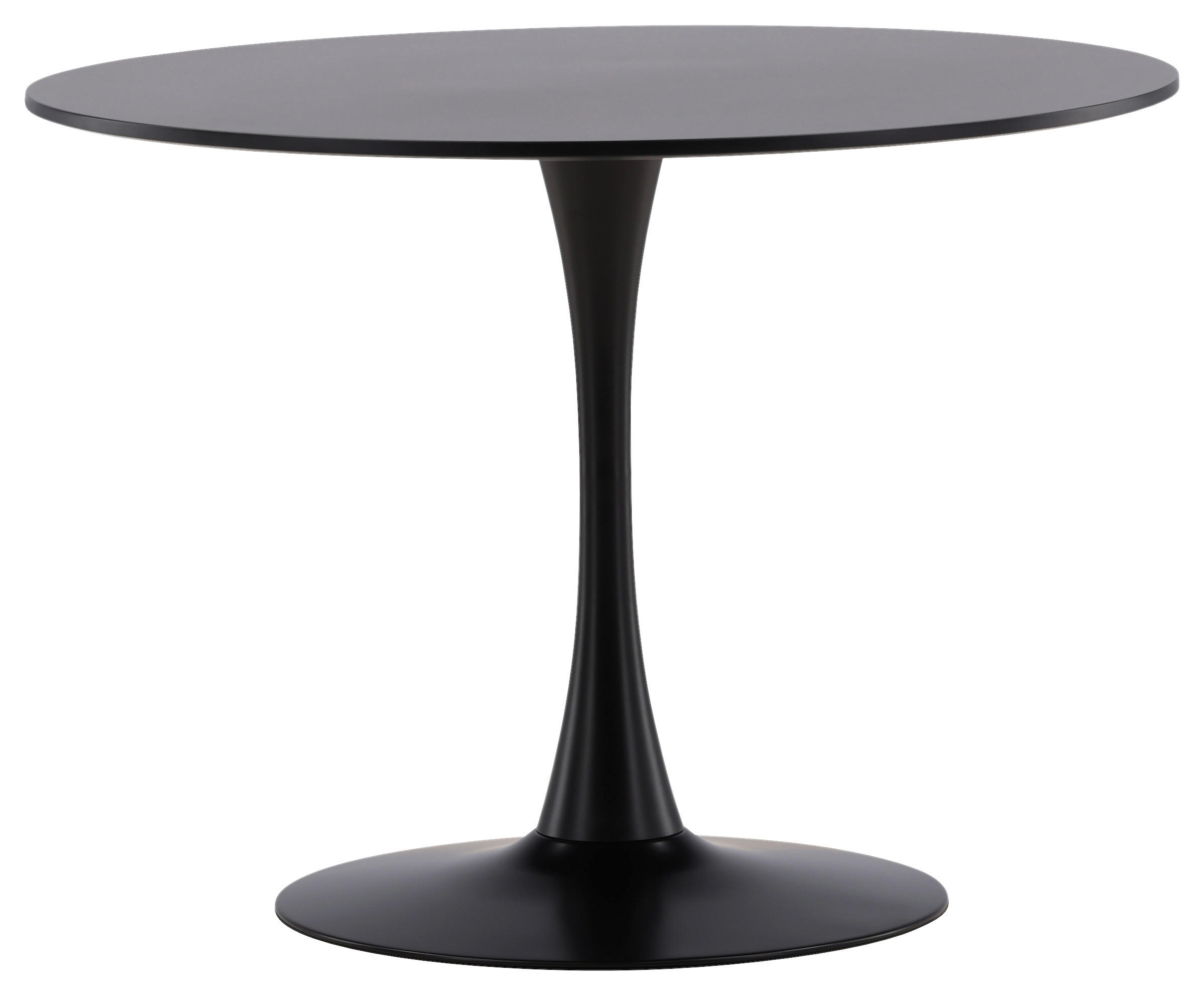ESSTISCH in Metall, Holzwerkstoff 100/100/74 cm  - Schwarz, Design, Holzwerkstoff/Metall (100/100/74cm) - Livetastic