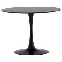 ESSTISCH in Metall, Holzwerkstoff 100/100/74 cm  - Schwarz, Design, Holzwerkstoff/Metall (100/100/74cm) - Livetastic