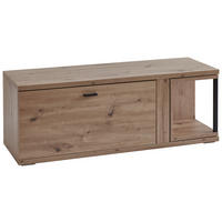 GARDEROBENBANK 120/43,6/40,2 cm  - Schwarz/Eiche Artisan, Konventionell, Holzwerkstoff/Kunststoff (120/43,6/40,2cm) - Cantus