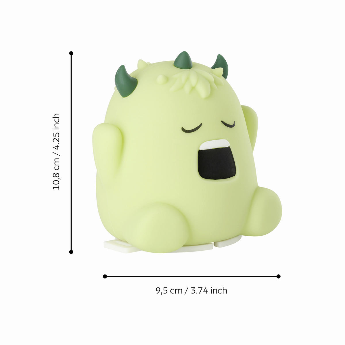 KINDER-NACHTLICHT 9,5/10,8 cm  - Weiß/Grün, Basics, Kunststoff (9,5/10,8cm)