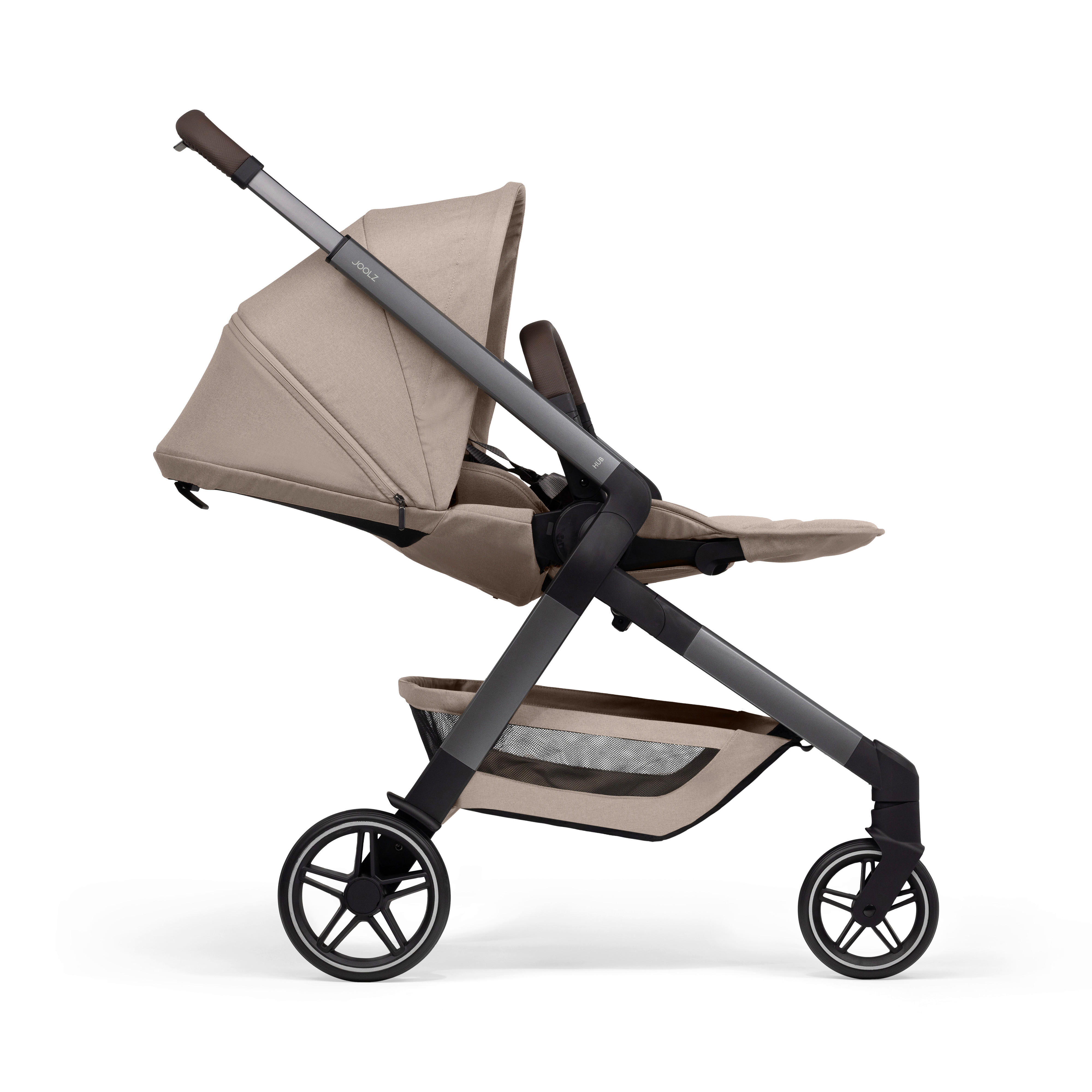 KINDERWAGEN  Hub2  Sandy Taupe  - Taupe, Basics, Textil (102/52,5/93cm) - Joolz