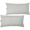 KISSENHÜLLEN-SET Flanell 40/80 cm  - Silberfarben, Basics, Textil (40/80cm) - Novel