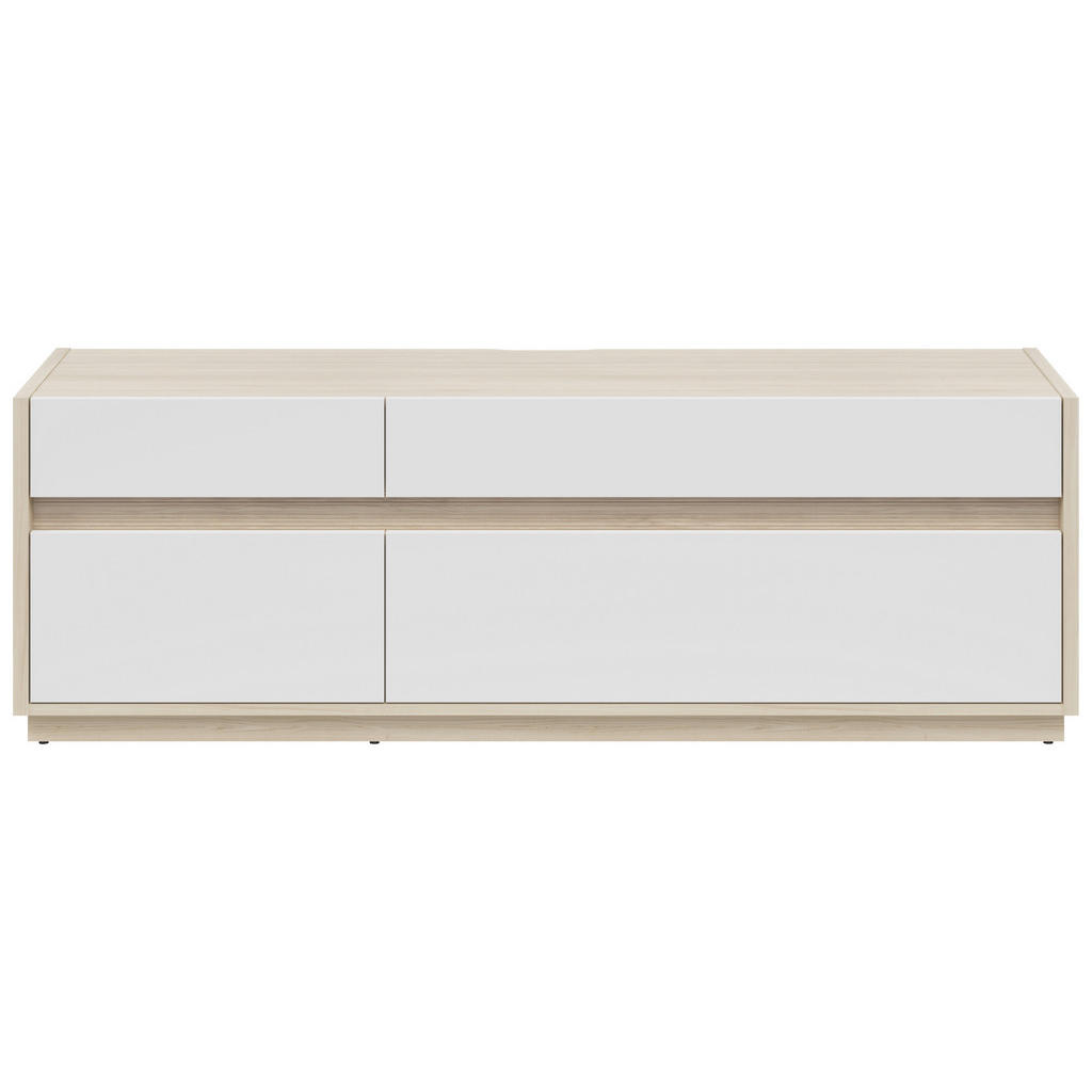 Hom`in SKRINKA POD TV, biela, farba duba, 173,5/58,2/42 cm