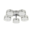 LED-DECKENLEUCHTE 62/17,5 cm   - Chromfarben, Design, Glas/Kunststoff (62/17,5cm) - Ambiente