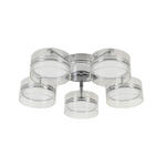 LED-DECKENLEUCHTE 62/17,5 cm   - Chromfarben, Design, Glas/Kunststoff (62/17,5cm) - Ambiente