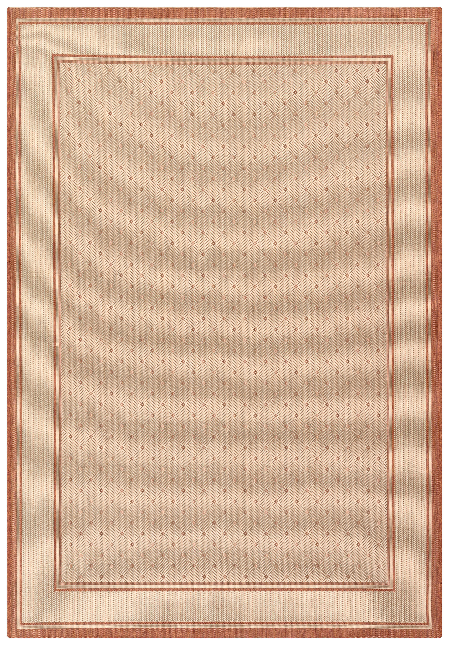 FLACHWEBETEPPICH 60/110 cm Terracotta  - Terracotta, Basics, Textil (60/110cm) - Novel