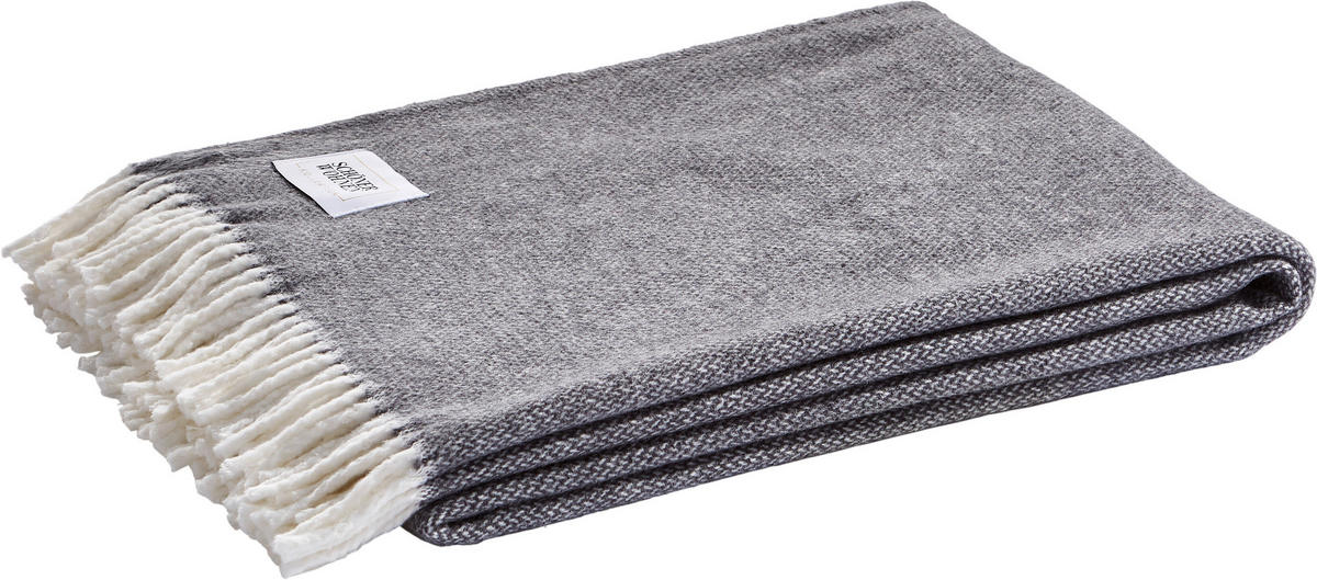 WOHNDECKE RELAX  - Anthrazit/Creme, KONVENTIONELL, Textil (140/200cm) - Schöner Wohnen