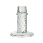 KERZENHALTER - Klar, Basics, Glas (8/9,7cm) - Ambia Home