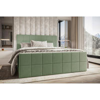 BOXBETT 180/200 cm  in Grün  - Grün, KONVENTIONELL, Kunststoff/Textil (180/200cm) - Boxxx
