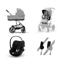 SET DJEČJIH KOLICA  Balios One Box Set  - srebrne boje/svijetlo siva, Basics, tekstil/metal (87cm) - cybex GOLD