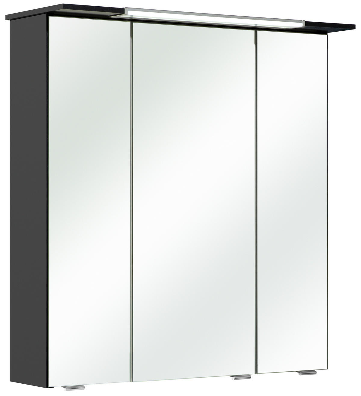 SPIEGELSCHRANK 67/71/16 cm  - Chromfarben/Anthrazit, Basics, Glas/Holzwerkstoff (67/71/16cm) - Pelipal