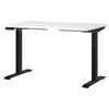 SCHREIBTISCH 120/80/72-118 cm  in Schwarz, Weiß  - Schwarz/Weiß, MODERN, Holzwerkstoff/Metall (120/80/72-118cm) - Novel