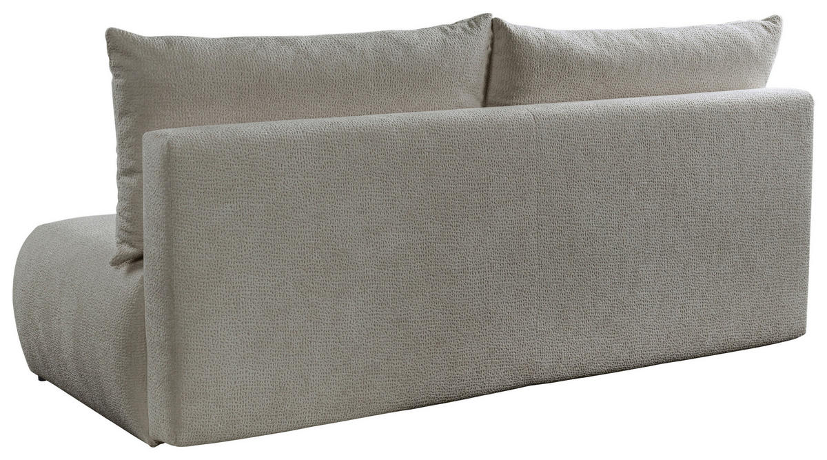 SCHLAFSOFA  mit Bettkasten erhältlich, Bettfunktion erhältlich Struktur Hellgrau  - Creme/Hellgrau, Design, Holz/Textil (209/100/103cm) - MID.YOU