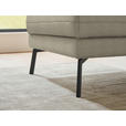 ECKSOFA  in Flachgewebe Sandfarben  175-224/255-365 cm  - Sandfarben/Schwarz, Design, Textil/Metall (175-224/255-365cm) - Dieter Knoll