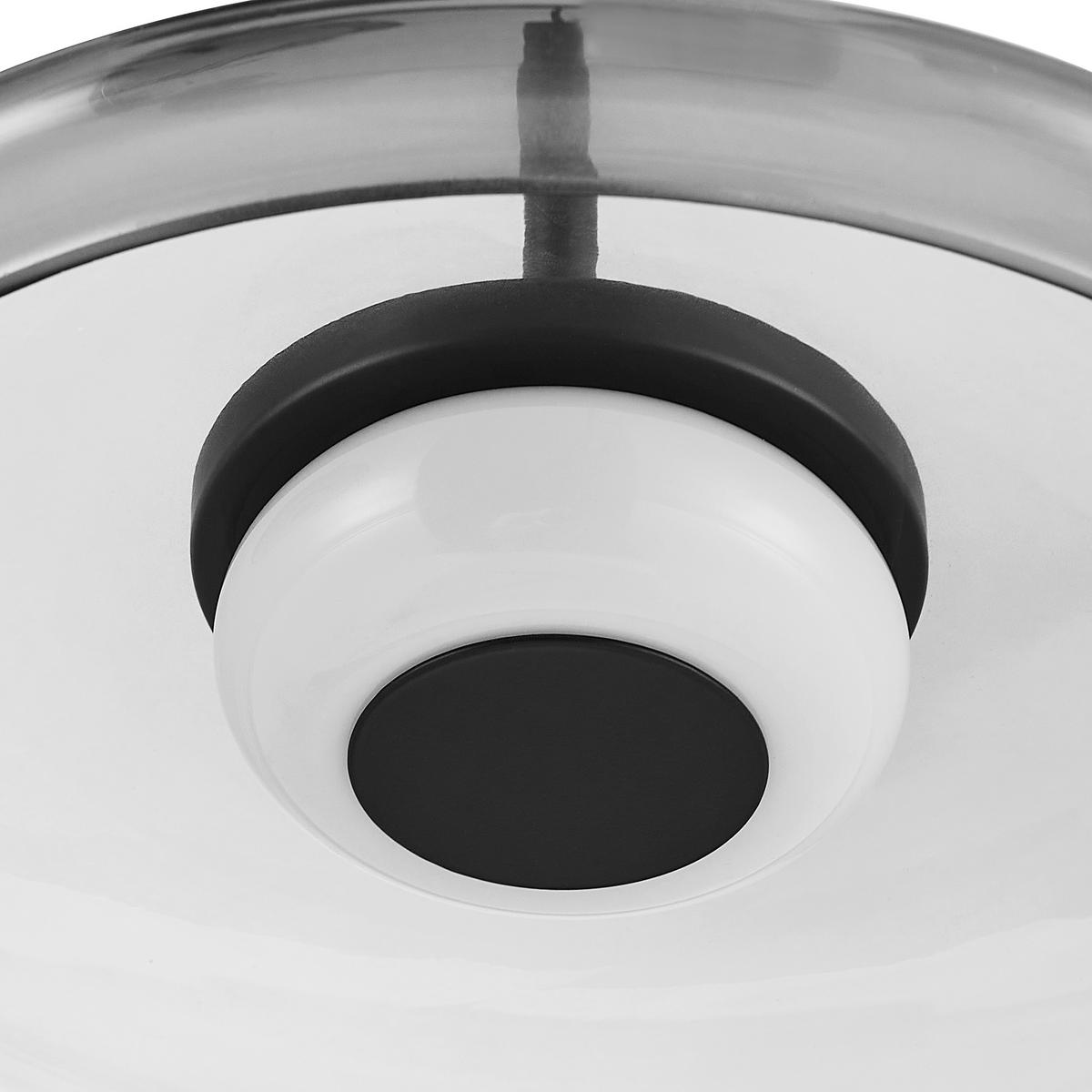 LED-HÄNGELEUCHTE Felis 57/60-180 cm   - Schwarz, Basics, Glas/Metall (57/60-180cm) - Novel