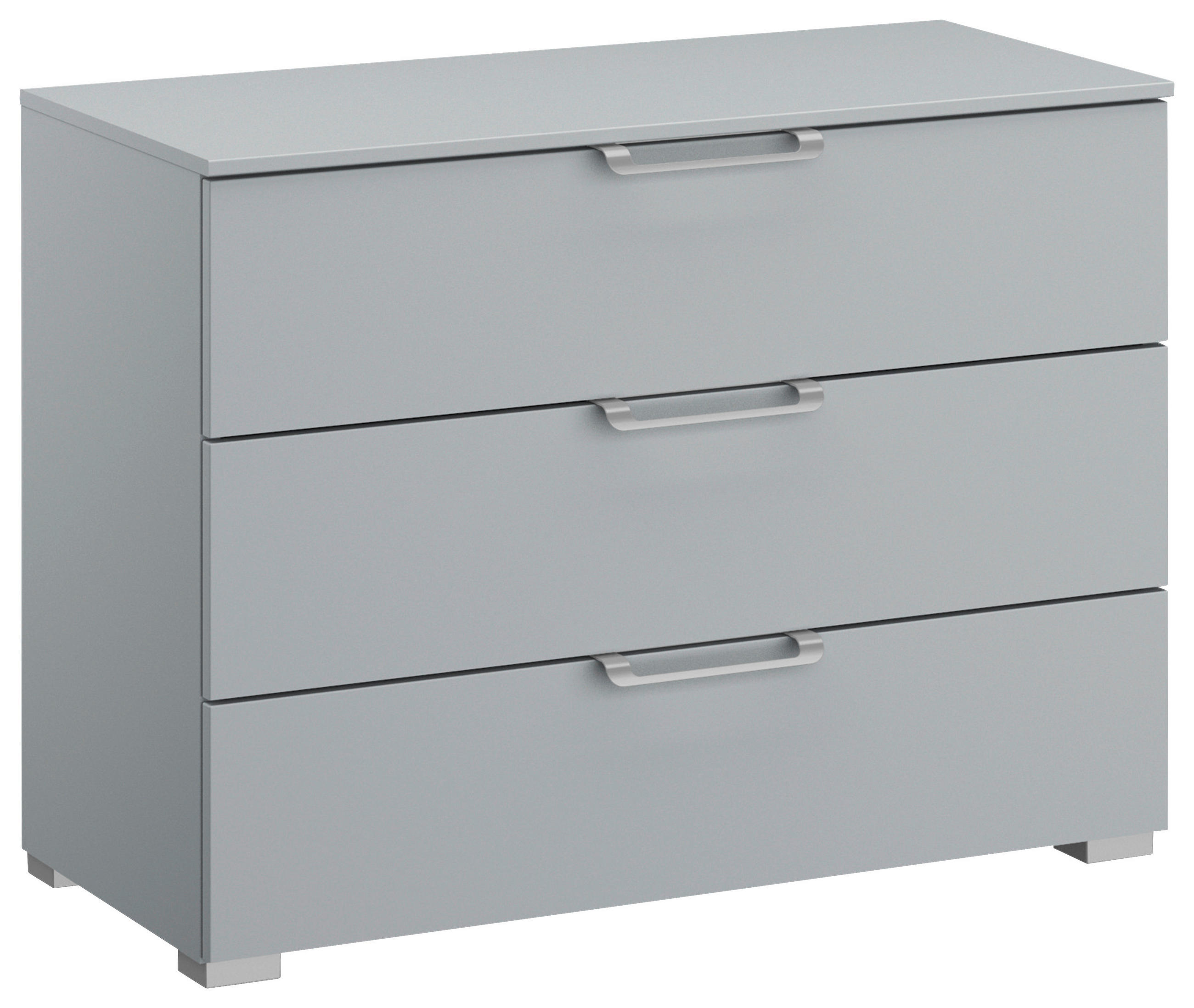 KOMMODE 80/61/42 cm Hellgrau  - Silberfarben/Hellgrau, Design, Holzwerkstoff/Kunststoff (80/61/42cm) - Novel