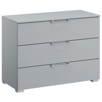 KOMMODE  in 80/61/42 cm  - Silberfarben/Hellgrau, Design, Holzwerkstoff/Kunststoff (80/61/42cm) - Novel