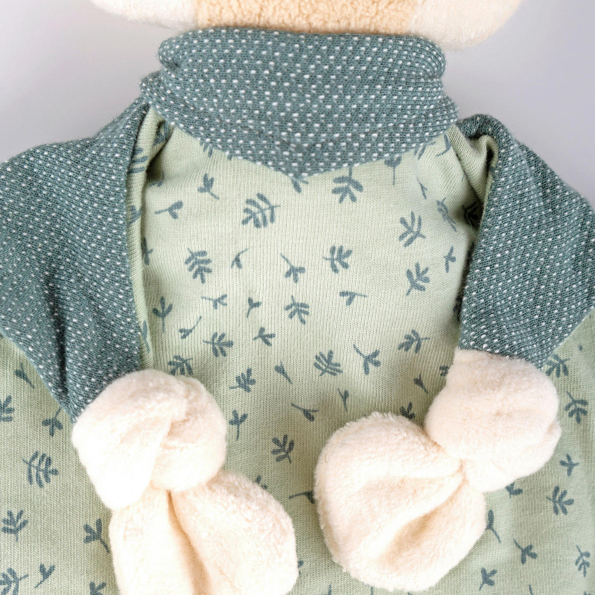SCHMUSETUCH - Pastellgrün/Weiß, Basics, Textil (31/29/6cm) - Sigikid