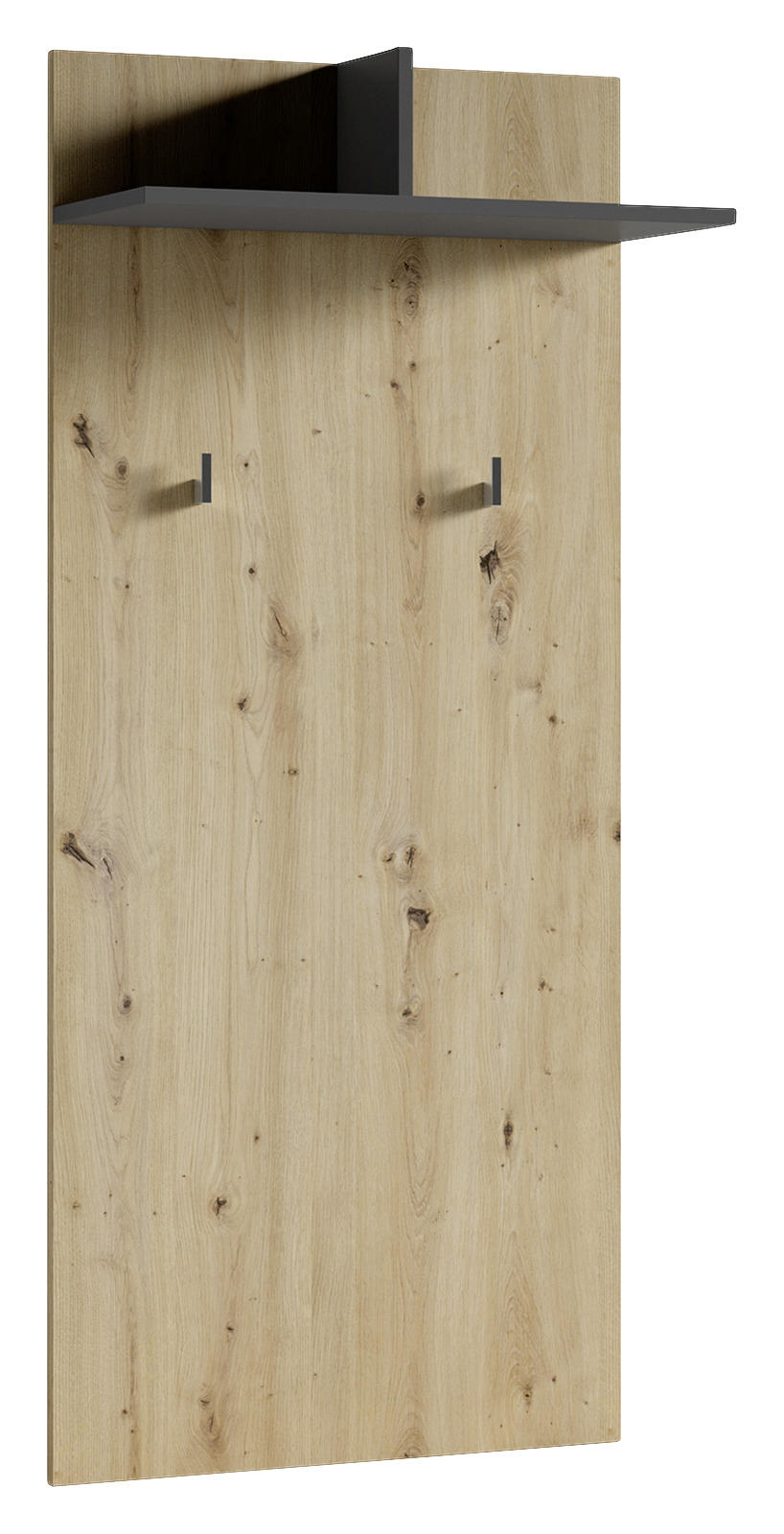 GARDEROBENPANEEL 60/136/27 cm  - Eichefarben/Anthrazit, KONVENTIONELL (60/136/27cm) - MID.YOU