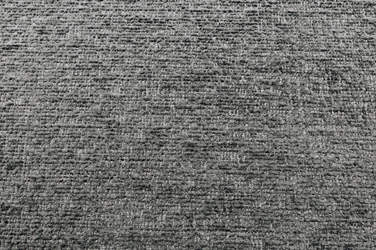 ECKSOFA in Chenille Grau  - Schwarz/Grau, Konventionell, Kunststoff/Textil (255/164cm) - MID.YOU