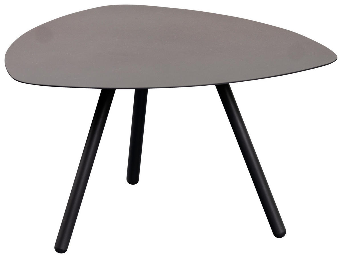 BEISTELLTISCH in Metall 60/60/35 cm  - Anthrazit, Design, Metall (60/60/35cm) - Xora