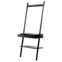 GARDEROBENPANEEL  in 70/180/35 cm  - Schwarz, Natur, Holz (70/180/35cm) - MID.YOU