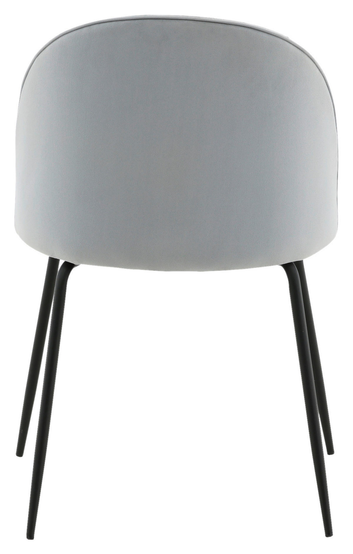 STUHL-SET  in Stahl  - Hellgrau, Design, Textil/Metall (49/79.5/50cm) - Livetastic