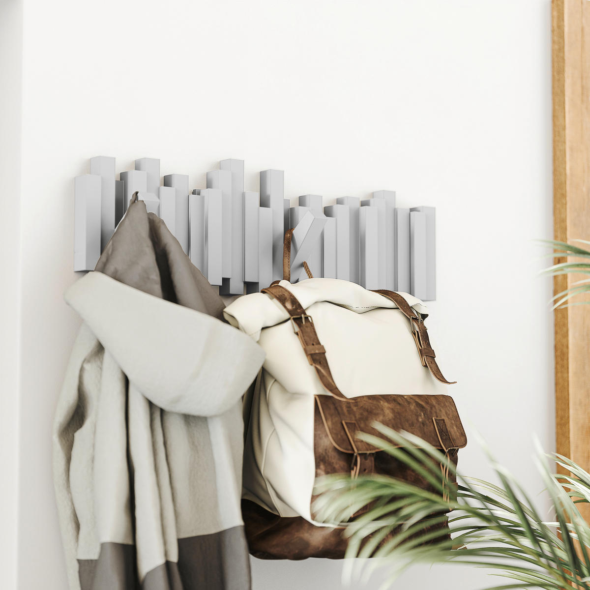 GARDEROBENLEISTE  in Grau  - Grau, Design, Kunststoff (49/18/3cm) - Umbra