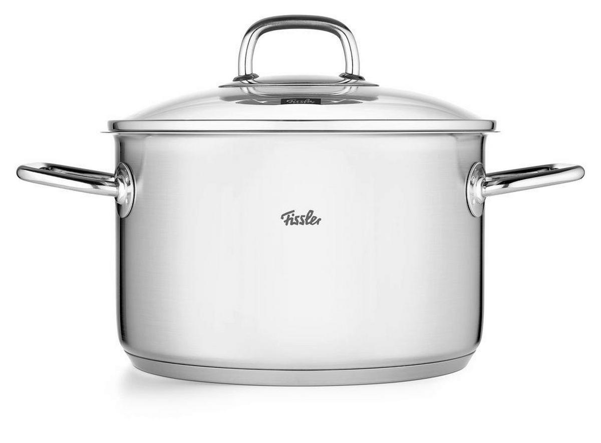 LONEC  Viseo®  3,6 l  kovina   - srebrne barve, Basics, kovina/steklo (20/13cm) - Fissler