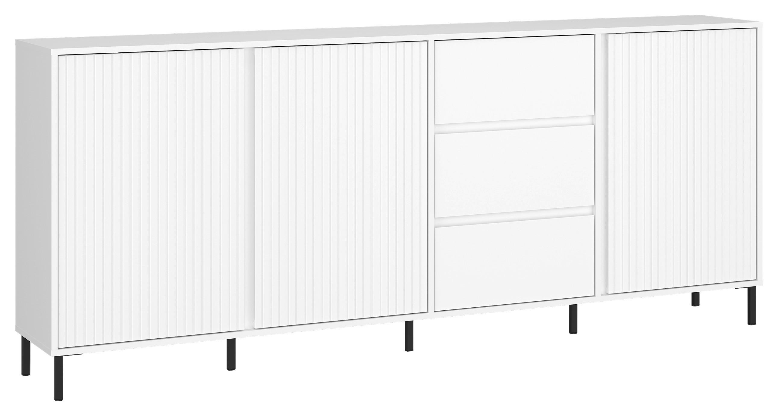 Kommode Avenale Weiß B: 212 cm