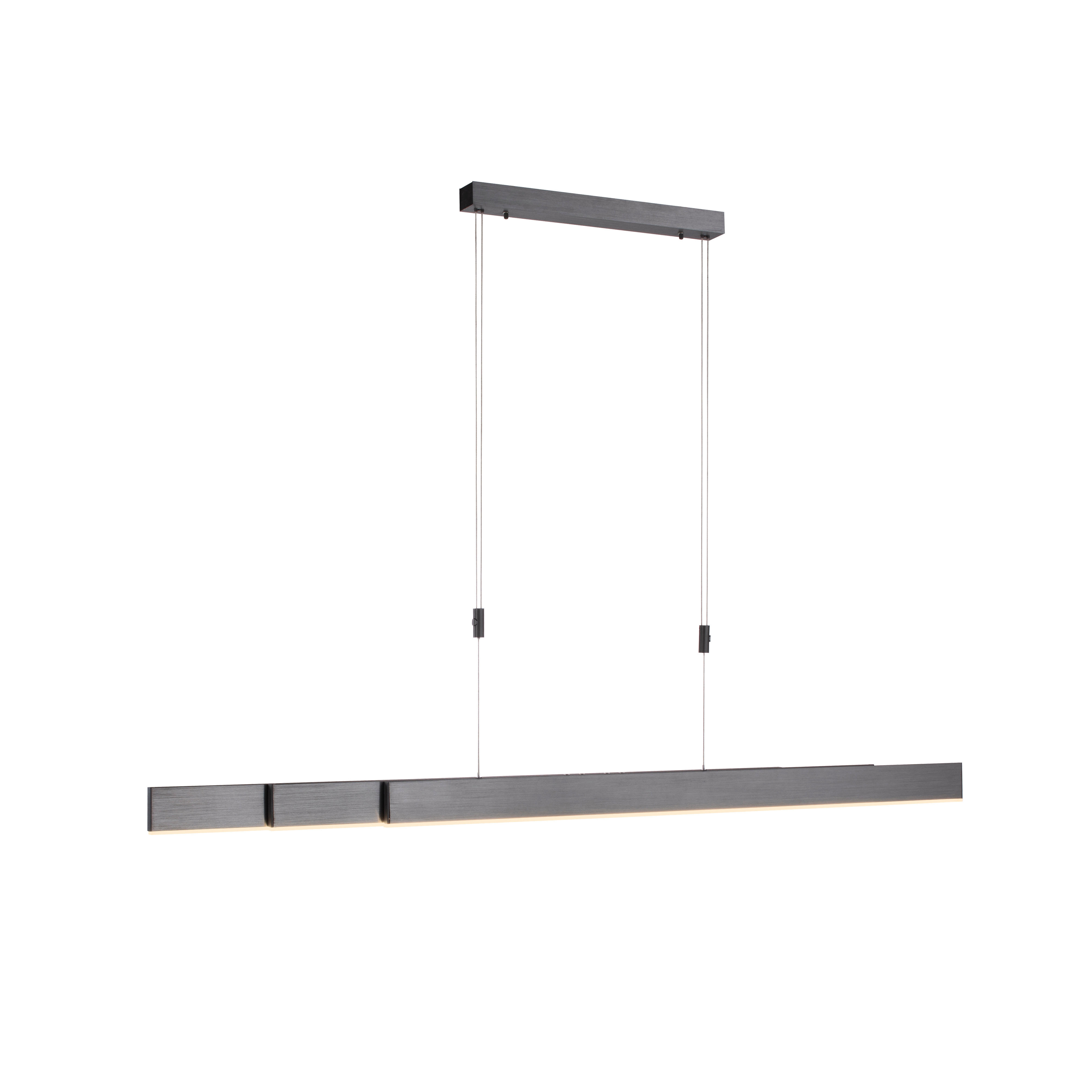 LED-HÄNGELEUCHTE 120-200/5,5/110-200 cm    - Anthrazit/Grau, Lifestyle, Kunststoff/Metall (120-200/5,5/110-200cm) - Neuhaus PURE