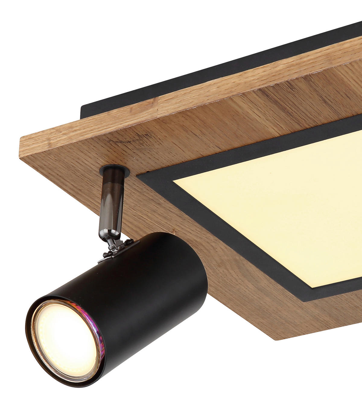 STROPNA LED-SVETILKA   //3000 K/230 V/ - črna/opal, Design, kovina/umetna masa (30/30/18cm) - Globo