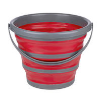 EIMER  - Rot/Grau, Basics, Kunststoff (33/35,5/24,5cm) - Dirt Devil