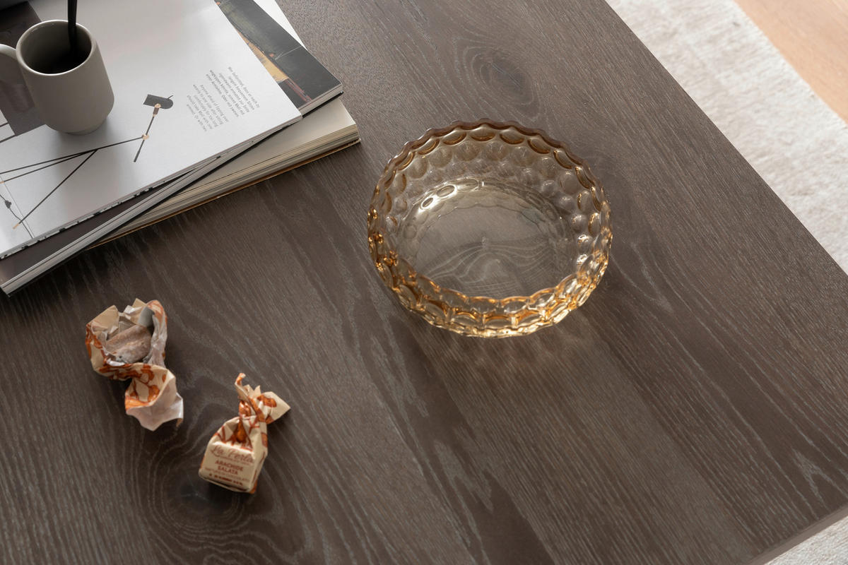 COUCHTISCH in Holz, Holzwerkstoff 105/65/45 cm  - Eichefarben/Schwarz, Design, Holz/Holzwerkstoff (105/65/45cm) - Novel